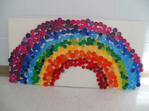 madebymolliesmom on funcraftskids rainbow bottle tops