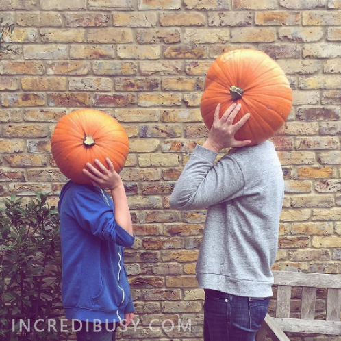 Ali-and-Ronnie-pumpkin-heads
