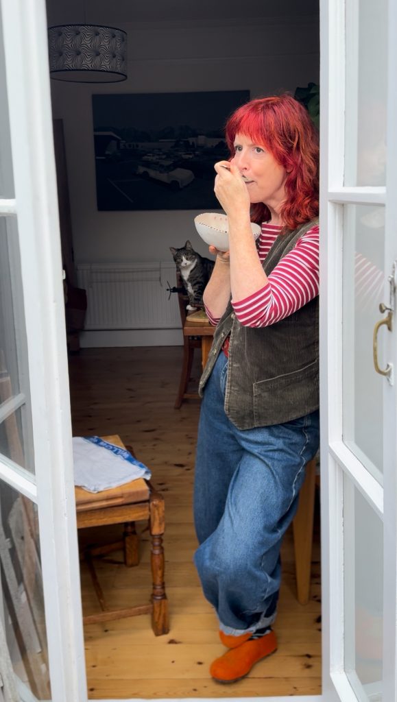 Pumpkin soup by Ali Clifford eating at the French Windows