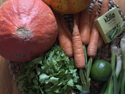 Pumpkin soup ingredients by Ali Clifford
