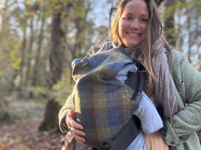 Harriet Riddell babywearing