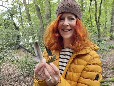 collect feathers on your walk incredibusy